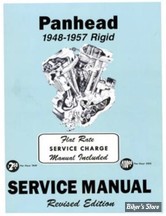 MANUEL D'ENTRETIEN / SERVICE MANUAL - 1948/1957 PANHEAD - OEM 00000-00 - 1948-1957 Rigid Panhead Service Manual