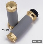 POIGNÉES - ZODIAC - TIRAGE PAR CÂBLES HD 82UP / 1" - TORNADO II - TURBO / BRONZE - CAOURCHOUC GRIS