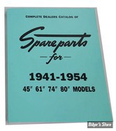 CATALOGUE DE PIECES DETACHEES - 1941/1954 - OEM 00000-00 - 1941-1954 UL-FL SV Knucklehead Spare Parts Book