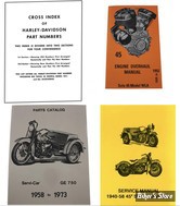 LOT DE MANUELS D'ENTRETIEN / SERVICE MANUAL - 1936/1973 - OEM 00000-00 - 45 Manual Set