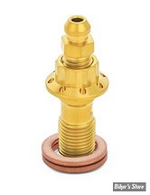 ECLATE L - PIECE N° 16 - VIS BANJO 10MM X 1 - OEM 41750-06B / 41750-06B  - ARLEN NESS - BOLT BANJO BLEEDER - TITANIUM - FINITION :  GOLD - 300-823