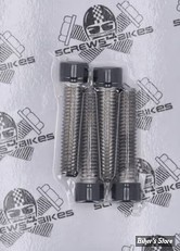ECLATE O - PIECE N° 04B - KIT VISSERIE DE GARDE BOUE AVANT - OEM 4978 - SPORTSTER 1200X 10/22 - SCREWS4BIKES - NOIR BRILLANT - FF.HD.2.sw