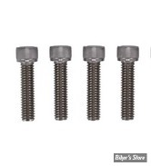 ECLATE N - PIECE N° 07 - KIT VISSERIE DE TES DE FOURCHE - OEM 3056 - SPORTSTER 04/20 - SCREWS4BIKES - INOX POLI - 4 VIS - GK.HD.1.va