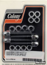 VISSERIE DE PLATINE DE RISERS - OEM 00000-00 - COLONY - Colony h/b top clamp mount kit  - ACORN - CHROME - 8722-16
