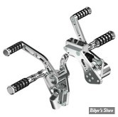 - COMMANDES AVANCEES - SOFTAIL 00/06  - RICK'S - BILLET ALUMINIUM - LONGUEUR : STANDARD -  REPOSES PIEDS : O'RING - POLI - 50-1008000-1