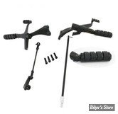 - COMMANDES AVANCEES - SPORTSTER 04/13 - RALLONGÉ +2" - CUSTOM CHROME - NOIR