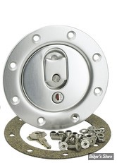 BOUCHON DE RÉSERVOIR - TRAPPE AVIA - DIAMÈTRE : 120MM - ZODIAC - AERO 400 - NON VENTILÉ - ARGENT / AVEC SERRURE