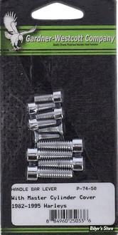 ECLATE L - PIECE N° 12 - KIT DE VISSERIE DE COMMODOS - HD82/95 - CHROME / poli