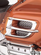 MOULURES / ENJOLIVEURS DE CARÉNAGE AVANT - SHOW CHROME / BIG BIKE PARTS - HONDA GOLDWING GL1800 - SIDE FAIRING ACCENT GRILLES - 52-682
