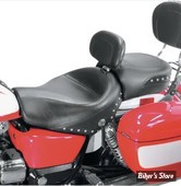 SELLE DUO - HONDA GL 1500 F6C 97/03 - MUSTANG - WIDE TOURING - AVEC DOSSERET CONDUCTEUR - CLOUS - 17" X 14" - 79140