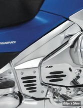 CACHES CADRE AVEC INSERTS EN CAOUTCHOUC - SHOW CHROME / BIG BIKE PARTS - HONDA GOLDWING GL1800 01/17 - FRAME COVER W/ RUBBER INSERTS CHROME - 52-724
