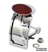 PLAQUE LATERALE - 100 X 180 - SOFTAIL 84/06 / DYNA 06/07 - BILLET - CATEYE VERTICALE - AXE DE 1" OU 3/4"