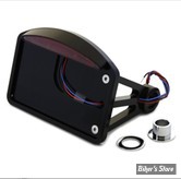 PLAQUE LATERALE - 100 X 180 - SOFTAIL 84/06 / DYNA 06/07 - BILLET - Crescent horizontale - Noir
