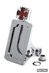 PLAQUE LATERALE - 100 X 180 - PLAQUE LATERALE - SOFTAIL 84/06 / DYNA 06/07 - BILLET - Maltese VERTICALE
