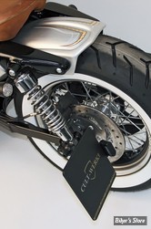 PLAQUE LATERALE - 180 X 200 / ALLEMAGNE - CULT WERK - SPORTSTER 86/22 - SIDE MOUNT LICENSE PLATE BRACKET - FORMAT : 180MM X 200MM - NOIR - HD-SPO012-D-B