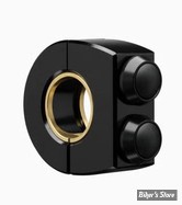 COMMANDE D'INTERRUPTEURS DE GUIDON - POUR GUIDON DE 1" - MOTOGADGET - mo.switch 2 push button - 2 BOUTONS - CORPS : NOIR / INTERRUPTEURS : NOIR - 4000370
