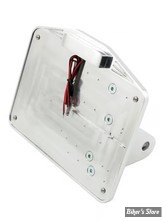 PLAQUE LATERALE - 143 X 210 - DYNA 1991/2017 - CPV - Dyna shock mount license plate bracket kit - AVEC FEU LARGELIGHT LED - POLI - 0472
