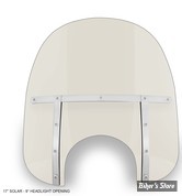 PARE BRISE DÉTACHABLE - MEMPHIS SHADES - MEMPHIS FATS - DÉCOUPE DE PHARE DE 9" - HAUTEUR 17" / 43CM - SOLAR - MEM3629