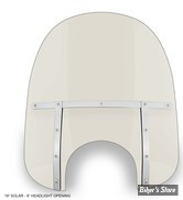 PARE BRISE DÉTACHABLE - MEMPHIS SHADES - MEMPHIS FATS - DÉCOUPE DE PHARE DE 9" - HAUTEUR 19" / 48CM - SOLAR - MEM3719