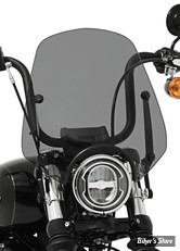 PARE BRISE DÉTACHABLE - MEMPHIS SHADES - DEL REY / SPORTSHIELD - HAUTEUR 13" / 33.00CM - NOIR FUMÉ - MEP50112