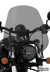 PARE BRISE DÉTACHABLE - MEMPHIS SHADES - DEL RIO / SPORTSHIELD - HAUTEUR 15" / 38.00CM - NOIR FUMÉ FONCÉ - MEP51110