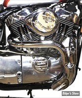 ECHAPPEMENT 2EN1 - Wyatt Gatling - DIAMÈTRE 2" A 3" - Sportster Flame Thrower Header Set - CHROME