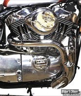 ECHAPPEMENT - Wyatt Gatling  - SPORTSTER 07/22 - Sportster Flame Thrower Header Set - CHROME