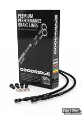 - DURITE DE FREIN AVANT - SOFTAIL FXSB 11/14 ABS - OEM 41800217 / 41800225 - GOODRIDGE - NOIR - HD0226-3FB-BK