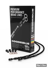 - DURITE DE FREIN AVANT - SOFTAIL FLSTF 15/17 / FXSB 15/17 - OEM 41800319 / 41800305 - GOODRIDGE - NOIR - HD0216-3FB-BK