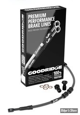 - DURITE DE FREIN AVANT - SOFTAIL FXSTC 07/10 - LONGUEUR : +000 " (CM / ") - OEM 42148-07 - GOODRIDGE - NOIR - HD0082-1FB-BK