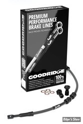 - DURITE DE FREIN AVANT - DYNA FXDL 01/05  - LONGUEUR : +000 - 1 DISQUE - OEM 44794-01A - GOODRIDGE - NOIR - HD0064-1FB-BK