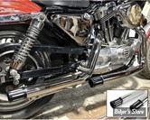 ECHAPPEMENT - V-TWIN - DRAG PIPES 2 1/4" SLASH DOWN - DIAMÈTRE 2 1/4" - MCM 2-1/4" Vortex Drag Pipe Set - 30-0353 - CHROME