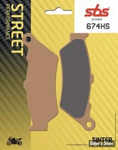 - PLAQUETTES DE FREIN - AVANT - OEM 2206139 - VICTORY 2017 / INDIAN SCOUT / HD XG - SBS - METAL FRITTÉ  HS Street Excel -  674HS