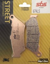- PLAQUETTES DE FREIN - ARRIERE - OEM 2202491 / 2204724 - VICTORY 1998/2007 - SBS - METAL FRITTÉ - 674LS