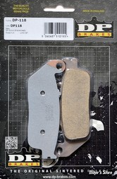 - PLAQUETTES DE FREIN - ARRIERE - OEM 2203697 / 2203679 / VICTORY 2008/2017 / INDIAN 2014UP - DP BRAKES - METAL FRITTE STANDARD - DP118