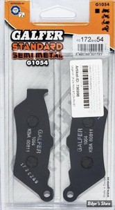 - PLAQUETTES DE FREIN - AVANT - OEM 2206139 / 41300169 - GALFER - SEMI METALLIQUE - FD172G1054