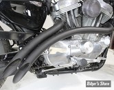 ECHAPPEMENT - WYATT GATLING 2" - SPORTSTER 07/22 - Curved Radius Exhaust Header Set - 30-0005 - NOIR