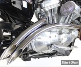 ECHAPPEMENT - WYATT GATLING 2" - SPORTSTER 07/22 - Curved Radius Exhaust Header Set - 30-0004 - CHROME