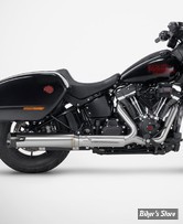 ECHAPPEMENT ZARD - SOFTAIL MILWAUKEE FXBB / FXLRS / FXLRST 2025UP - 2 en 1 - EURO 5+ - FINITION : INOX - ZHD046S00SAO
