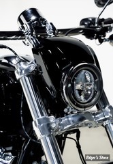- TETE DE FOURCHE - Milwaukee-Eight FXBR/S 25UP- CULT WERK - FXBR headlamp mask V-Rod style - NOIR BRILLANT - HD-BRO159