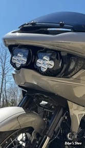 OPTIQUE DE PHARE LED - TOURING FLTR 2023UP - Shark Demon LED headlamp kit SD2-RG-WW-ECE - ECLAIRAGE : BLANC / BLANC - CORPS : NOIR - SD2-23-RG-WW-ECE