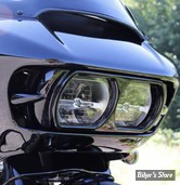ENTOURAGE DE PHARE - TOURING ROAD GLIDE FLTR 15/23 - Headlight Mask Bad Look - NOIR BRILLANT - HD-TOU028