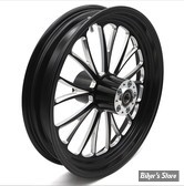 18 x 3.50 - ROUE ULTIMA ALUMINIUM - APPLICATION CUSTOM AXE 1" - MANHATTAN - D-F - 18" x 3.50" Manhattan Front Wheel  - BLACK CUT - 37-669