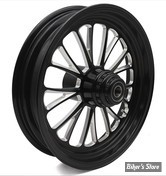 16 x 3.50 - ROUE ULTIMA ALUMINIUM - APPLICATION CUSTOM AXE 1" - MANHATTAN - S-F - Manhattan Front Wheel - BLACK CUT - 37-670