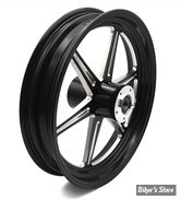 18 x 3.50 - ROUE ULTIMA ALUMINIUM - APPLICATION CUSTOM AXE 1" - REVOLVER - D-F - REVOLVER Front Wheel  - BLACK CUT - 37-932