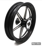 16 x 3.50 - ROUE ULTIMA ALUMINIUM - ARRIÈRE - APPLICATION CUSTOM AXE 1" - REVOLVER - D-F - REVOLVER REAR Wheel  - BLACK CUT - 37-924