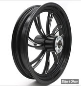 18 x 3.50 - ROUE ULTIMA ALUMINIUM - APPLICATION CUSTOM AXE 1" - VORTEX - D-F - VORTEX Front Wheel  - BLACK CUT - 37-826