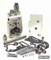 ECLATE K - PIECE N° 00B - POMPE A HUILE - BIGTWIN 73/91 - JIM'S - PRO FLOW 1 - Connections vers le Bas - poli - 1753