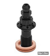 ECLATE L - PIECE N° 16 - VIS BANJO 10MM X 1 - OEM 41750-06B / 41750-06B  - ARLEN NESS - BOLT BANJO BLEEDER - TITANIUM - FINITION :  NOIR - 300-822