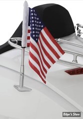 DRAPEAU AVEC SUPPORT - SHOW CHROME / BIG BIKE PARTS - HONDA GOLDWING GL1800 2018/2020 - FOLDING FLAG POLE GL1800 - 52-965
